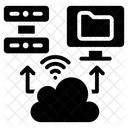 Dados Em Nuvem Upload Em Nuvem Computacao Em Nuvem Ícone