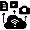 Computacao Em Nuvem Dados Em Nuvem Upload Na Nuvem Ícone