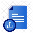 Upload Document Icon Document Transfer File Submission Icon