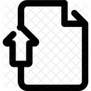 Upload Document Broken Outline Document Files Icon