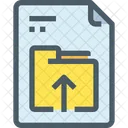 Upload File Paper Icon
