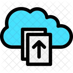 Upload File On Cloud  Icon
