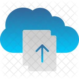 Upload File On Cloud  Icon