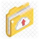 Upload Folder Data Uploading Data Storage Icon