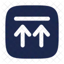 Upload Twice Square Arrow Ui Icon