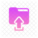 Upload Data Storage File Icon