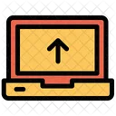 Laptop Computer Upload Icon