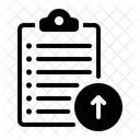 Up Arrow Upload Clipboard Icon