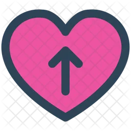 Upload love  Icon