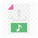 Upload File Music Icon