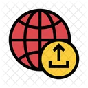 Hochladen Global Globus Symbol