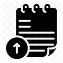 Upload Up Arrow Notepad Icon