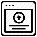 Upload Pagina Da Web Layout Ícone