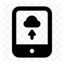 Computacao Em Nuvem Upload Movel Armazenamento Movel Ícone