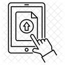 Upload Movel Upload De Dados Dados On Line Icon