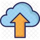 Upload Na Nuvem Upload Na Nuvem Transmissao De Dados Na Nuvem Ícone
