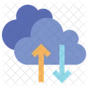 Upload Na Nuvem Download Na Nuvem Hospedagem Na Nuvem Ícone