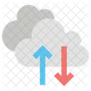 Upload Na Nuvem Download Na Nuvem Hospedagem Na Nuvem Ícone