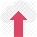 Upload Na Nuvem Transmissao De Dados Na Nuvem Transferencia Na Nuvem Ícone