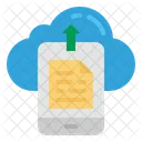 Celular Upload Nuvem Icon