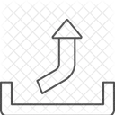 Pfeil hochladen  Symbol