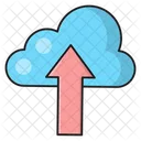 Hochladen Datenbank Cloud Symbol