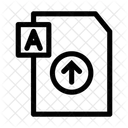 Upload Text File Document Icon