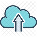 Upload To Cloud Hosting Internet Icon