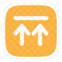 Upload Twice Square Arrow Ui Icon