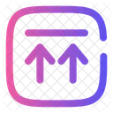 Upload Twice Square Arrow Ui Icon
