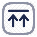 Upload Twice Square Arrow Ui Icon