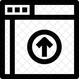 Upload Webpage  Icon