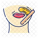 Upper lip waxing beige Icon