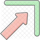 Upper Right Corner Lineal Color Icon Icon