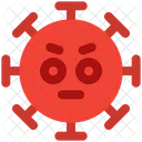 Upset Coronavirus Emoji Coronavirus Icon