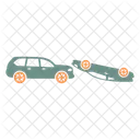 Upside Down Accident Car Icon