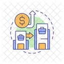 Upstream Transactions Upstream Intercompany Icon