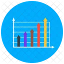 Upward Bar Chart Statistics Infographic Icon