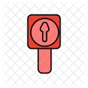 Upward Road Board  Icon