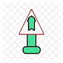 Upward Road Board  Icon