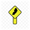 Upward Road Board  Icon