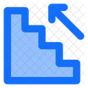 Upwards Stairs Up Icon