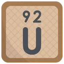 Uranium Periodic Table Chemists Icon