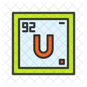 Uranium Nuclear Power Icon