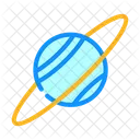 Uranus Planet Earth Icon
