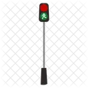 Urban Pedestrian Traffic Light Icon