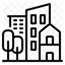 Urban Stadt Abstrakt Symbol