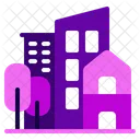 Urban Stadt Abstrakt Symbol