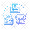 Stadt Stadt Bildung Symbol