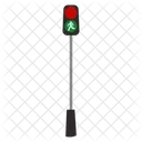 Urban Pedestrian Traffic Light Symbol